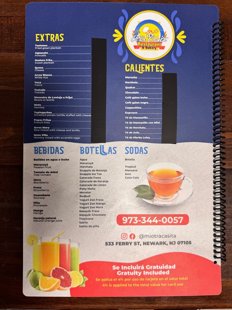 Otra Casita Restaurant & Bakery Menu - Image 2